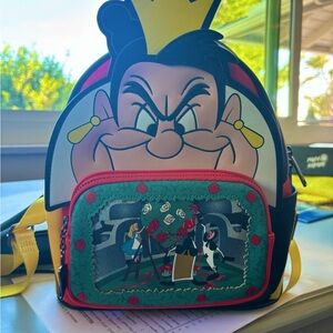 Disney’s Loungefly Queen of Hearts Backpack - Black, Red, Yellow